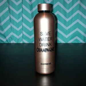 Drink Champagne Water Bottle